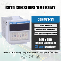 Relay Timer Digital Tipe CNTD CDH48S-S1 5A 50HZ AC/DC24V Relay Daya Serbaguna untuk Penggunaan Industri dengan Siklus Pengulangan dan Tunda