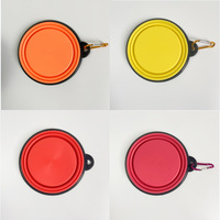 Bol pliable pour chien et chat, en silicone TPE écologique, pliable, portable, pour voyage et extérieur, pour eau et nourriture.