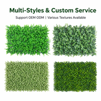 Mur végétal artificiel avec panneaux de feuillage vert feuille de Milan pour jardin, magasin, cour, centre commercial, aménagement paysager, décoration murale intérieure et extérieure