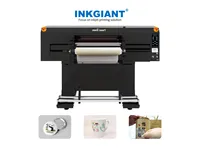 INKGIANT BF-60E3-UV-G Printer UV DTF Digital Otomatis 60cm 3 Kepala Epson Roll-To-Roll Tinta UV