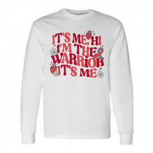 Camiseta de manga larga Its Me Hi Im The Warrior para concienciación sobre enfermedades cardíacas - Product Image 2