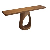 Nouvelle table d'entrée murale moderne en bois massif, bureau de rangement réglable, décoration intérieure