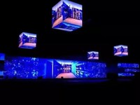 Nouvelle conception de cube magique à 4/5/6 faces, écran LED de table intérieur, écran d'affichage pour comptoir, table mobile pour DJ, table pour hôtel, mariage, fête, bar