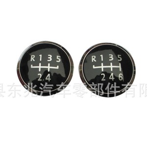 Car Gear <b>Knob</b> For Caddy 5 Speed Round <b>Shift</b> Lever Ball TPR Material Leather Grain Surface - Product Image 1