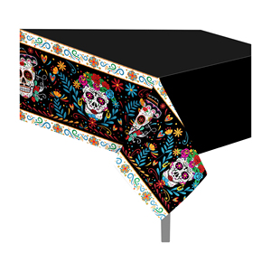 ZB252 <span class=keywords><strong>Manteles</strong></span> del Día DE LOS Muertos <span class=keywords><strong>Manteles</strong></span> de plástico desechables Fiesta mexicana Suministros de decoraciones <span class=keywords><strong>para</strong></span> <span class=keywords><strong>fiestas</strong></span> - Product Image 5