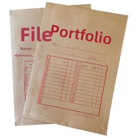 Bolsa de Papel Kraft Grueso Personalizada al por Mayor, Autoadhesiva, Tamaño A4, para Documentos de Oficina