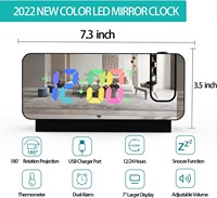 Horloge numérique avec projecteur laser avec lumière de bureau Grand réveil LED Projection sur horloge murale de plafond
