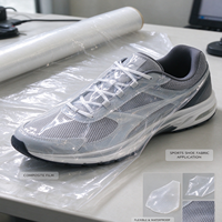 Film TPU transparent, polyuréthane thermoplastique, membrane élastique, film flexible imperméable pour la lamination des tissus des empeignes de chaussures de sport