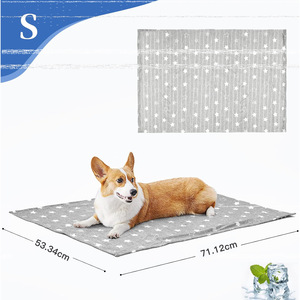 Manta refrescante para mascotas, almohadilla de hielo ligera con estampado de doble cara para perros y gatos, funda para sofá y cama de verano - Product Image 5