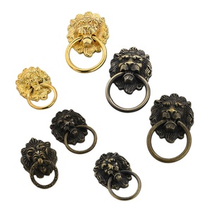 New Trung Quốc Kẽm Hợp Kim Cổ Sư Tử Đầu Xử Lý Cho Ngăn Kéo Rượu Vang Hộp Bao Bì Hộp Xử Lý Trang Trí Kéo - Product Image 2