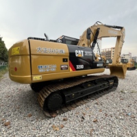 Excavatrice sur chenilles Caterpillar CAT 320D d'occasion, 20 tonnes, d'origine japonaise, faible nombre d'heures de travail, matériel de construction, exportation mondiale