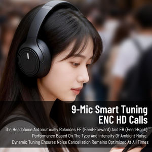 Nuevo Modelo J28, Auriculares Híbridos con Cancelación de Ruido ANC de 9 Micrófonos, 40dB+ENC, Modo de Llamadas, Juegos y Música - Product Image 4