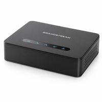 Grandstream HT812 Adaptador Telefónico Analógico ATA de 2 Puertos FXS, Gateway VoIP con Router Gigabit NAT Integrado, Voz HD SIP