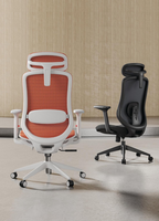 Chaise de bureau exécutive moderne en tissu, ergonomique et confortable, avec dossier haut et hauteur réglable
