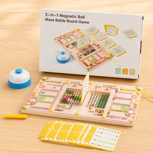 <span class=keywords><strong>Jeu</strong></span> de labyrinthe magnétique pour enfants, puzzle de tri de perles, jouet éducatif Montessori, entraînement à la motricité fine - Product Image 1