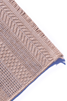 Natural Washable Beige Abstract Woven Polypropylene Rug 6mm Lightweight Modern Home Floor Carpet OEM Custom Size Stain Resistant