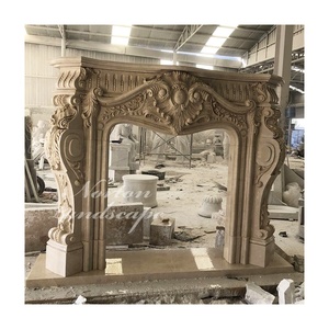 Cheminée Intérieur Style Frdench Antique Pierre Fonte Debout Marbre En <span class=keywords><strong>Bois</strong></span> Autres Cheminées Intérieur 1 Pièce Hôtel Personnalisé - Product Image 1