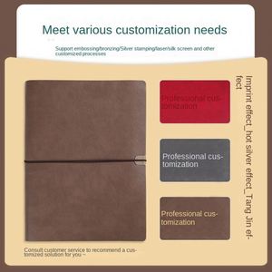 Cuaderno Retro A3 Personalizable de Alta Calidad con Hojas Sueltas, Correa y Cubierta de Cuero Impreso, Exclusivo para Gestión de Cuentas, 80 Hojas - Product Image 3