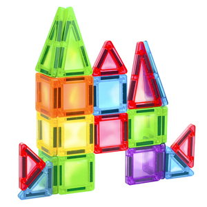 Ensemble de tuiles magnétiques pour la construction de routes, blocs de construction magnétiques, jouets Montessori préscolaires, cadeau pour les garçons et les filles de plus de 3 ans - Product Image 3