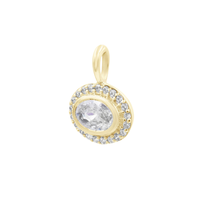 Collier avec pendentif en diamant en forme de cœur et design couronne, bijoux élégants en monissanite pour femmes - Product Image 1