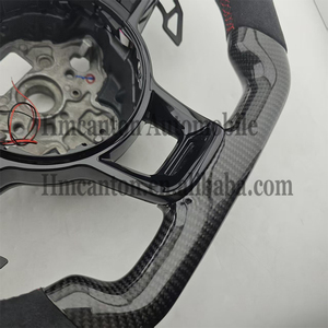 พวงมาลัยคาร์บอนไฟเบอร์อัลคันทาร่า LED รุ่นยอดนิยมสำหรับรถยนต์ Volkswagen VW GTI7 Golf MK7 - Product Image 6