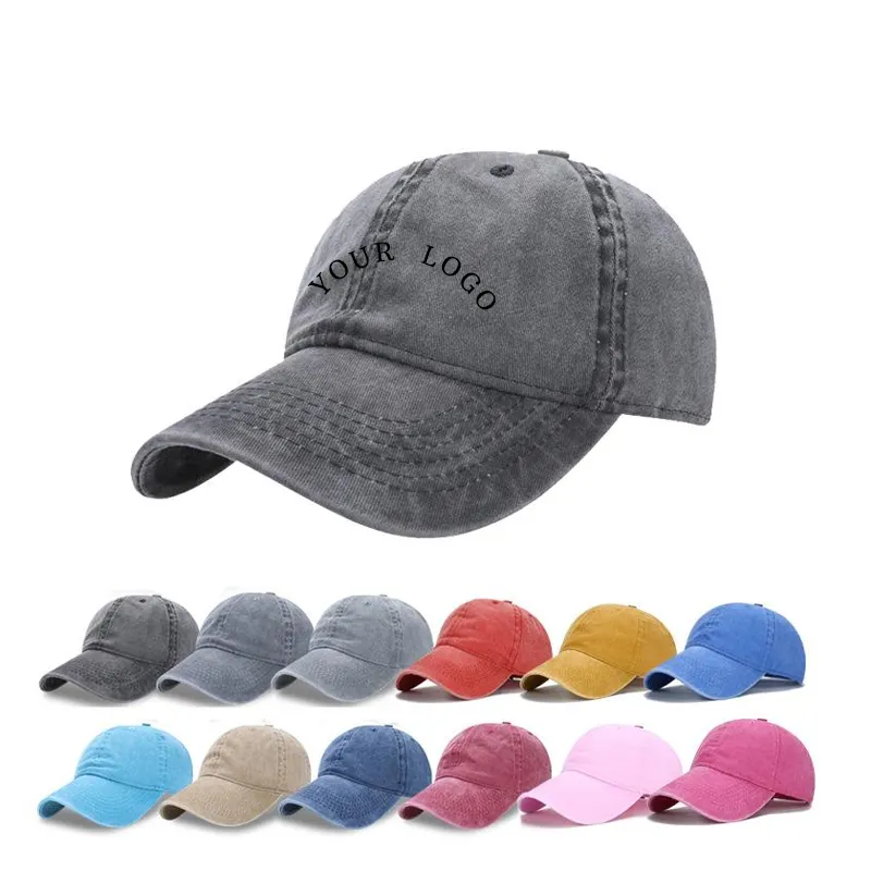 High Quality Wholesale Australia Design Your Own Embroidery Logo for men women bulk distressed jeans baseball cap hat