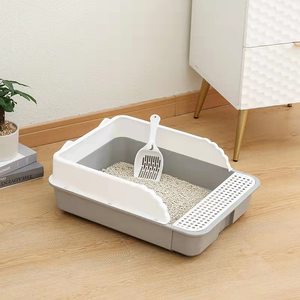 Fabriek Outlet Fabrikanten Eenvoud Praktische Kattenbak Poepbassin Semi-Gesloten Deodorant Kat Toiletbox - Product Image 5