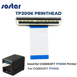 Nuevo cabezal de impresión térmico TP300K para impresora de recibos CODESOFT TP300K, piezas al por mayor, 28 pines, 203dpi con cable corto - Product Image 1