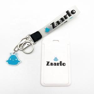 YYX alta calidad personalizado PVC 2D 3D letras Siamese Stitch cuero táctico mosquetón silicona muñequera llavero - Product Image 3