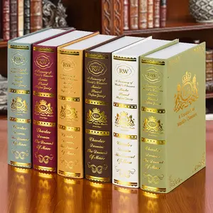 Customized Chic Faux Book Set For Stylish Home Decor Retro Simulation Books Decorations