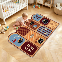 Tapis pour enfants imprimé sur mesure, antidérapant, lavable en machine et résistant aux taches, tapis pour bébé, tapis d'activité personnalisable, tapis de chambre d'enfant