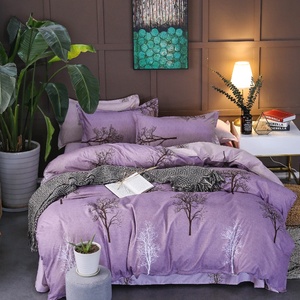 Queen 6pcs sợi nhỏ Comforter thiết lập bao gồm 1 Duvet 1 bộ đồ giường tấm 2 Vỏ Gối 2 tấm phẳng 2 đệm <span class=keywords><strong>polyster</strong></span> đơn giản khách sạn - Product Image 2