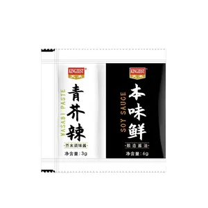 3g + 6g Sachet japão Sushi Sauce Molho Soja Concentrado Escuro