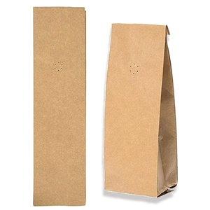 Bolsas de café de papel Kraft de primera calidad con fondo plano, bolsa de pie compostable impresa personalizada con válvula y cremallera - Product Image 4