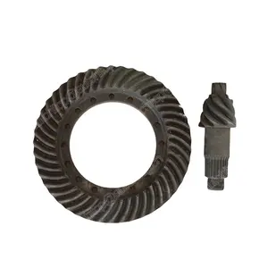 promotional china small differential gear set crown wheel pinion and bevel gears for TATA with ratio 45*7