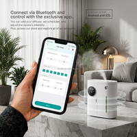 Diffuseur d'aromathérapie électrique en plastique contrôlé par application, mural, usage commercial, hôtel, atomiseur d'huiles essentielles sans eau