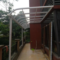 Revêtement de patio de balcon étanche en métal personnalisé auvent de toit de terrasse en aluminium
