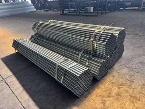 Tuyau en acier pour échafaudage, galvanisé à chaud <span class=keywords><strong>500</strong></span> STK 400 STK 1 1/2'' 3 mm d'épaisseur, tuyau en acier galvanisé - Product Image 2