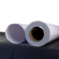 Rouleau de vinyle autocollant amovible en PVC blanc 140gsm vinyle imprimable brillant pour plancher décoration de mariage piste de danse