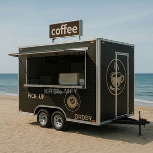 Mobile Coffee Carts and Trailers Fully Equipped <b>Pizza</b> Ice Cream Van Hot Dog Barbecue Trailer Food Truck with Full Kitchen - Product Image 1