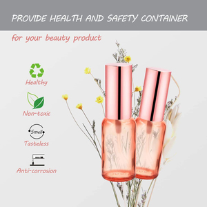Botellas de Spray de Vidrio para Perfume, Atomizador de Niebla Fina, Cabezal Dosificador Color Oro Rosa, Envases para Líquidos, Envases Rosados para el Cuidado de la Piel - Product Image 4