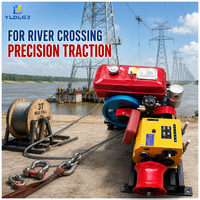 Treuil capstan 3T à essence, diesel ou électrique pour le tirage de câbles, la traction de cordes métalliques, l'érection de tours et les applications industrielles et de communication