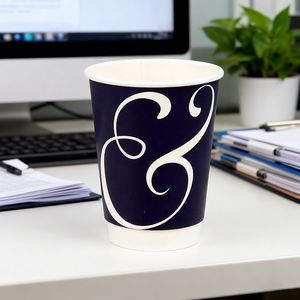 Nuevas llegadas: Vasos de papel biodegradables de doble pared con logo personalizado impreso para tiendas de conveniencia y cadenas de comida rápida - Product Image 2