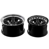 Jantes forgées monobloc style S71 15x10 17x10 18x10, beadlock personnalisé, noir brillant fraisé pour Camaro Mustang, jantes de course