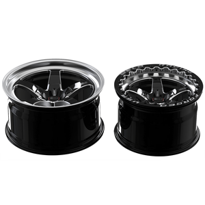 Rines Monobloque Forjados Estilo S71 <span class=keywords><strong>de</strong></span> 15x10, 17x10, 18x10, con Beadlock Personalizado, Negro Brillante Fresado, para Camaro y Mustang - Product Image 2