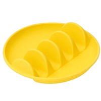 Supports à tacos en silicone Yuye, compatibles micro-ondes et lave-vaisselle, colorés, avec 4 emplacements pour coquilles, pour les dîners en famille et pour les enfants