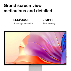 จอภาพอลูมิเนียมอัลลอยด์ขอบบาง 4 ด้าน (4SNB) ขนาด 32 นิ้ว 6K 60Hz 6144x3456 HDR600 223PPI 10Bit 97% DCI-P3 IPS ขายส่งจากโรงงาน - Product Image 4