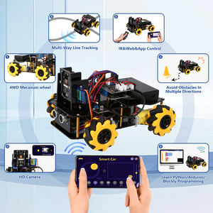 ACEBOTT ODM 줄기 교육 로봇 비주얼 카 세트 튜토리얼 키즈 DIY 코딩 장난감 ESP32 4WD WIFI APP <span class=keywords><strong>Arduino</strong></span>를위한 미니 키트 로봇 - Product Image 4