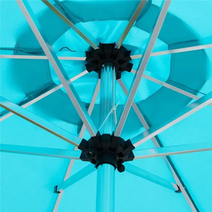 9' Solar LED Outdoor Tilt Sun Umbrella with USB Charge - Product Image 4