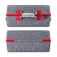 Grand étui de voyage en nylon pour manette PS5 Pro Sac de transport rigide simple à fermeture éclair pour rangement d'accessoires de jeu Housse de protection